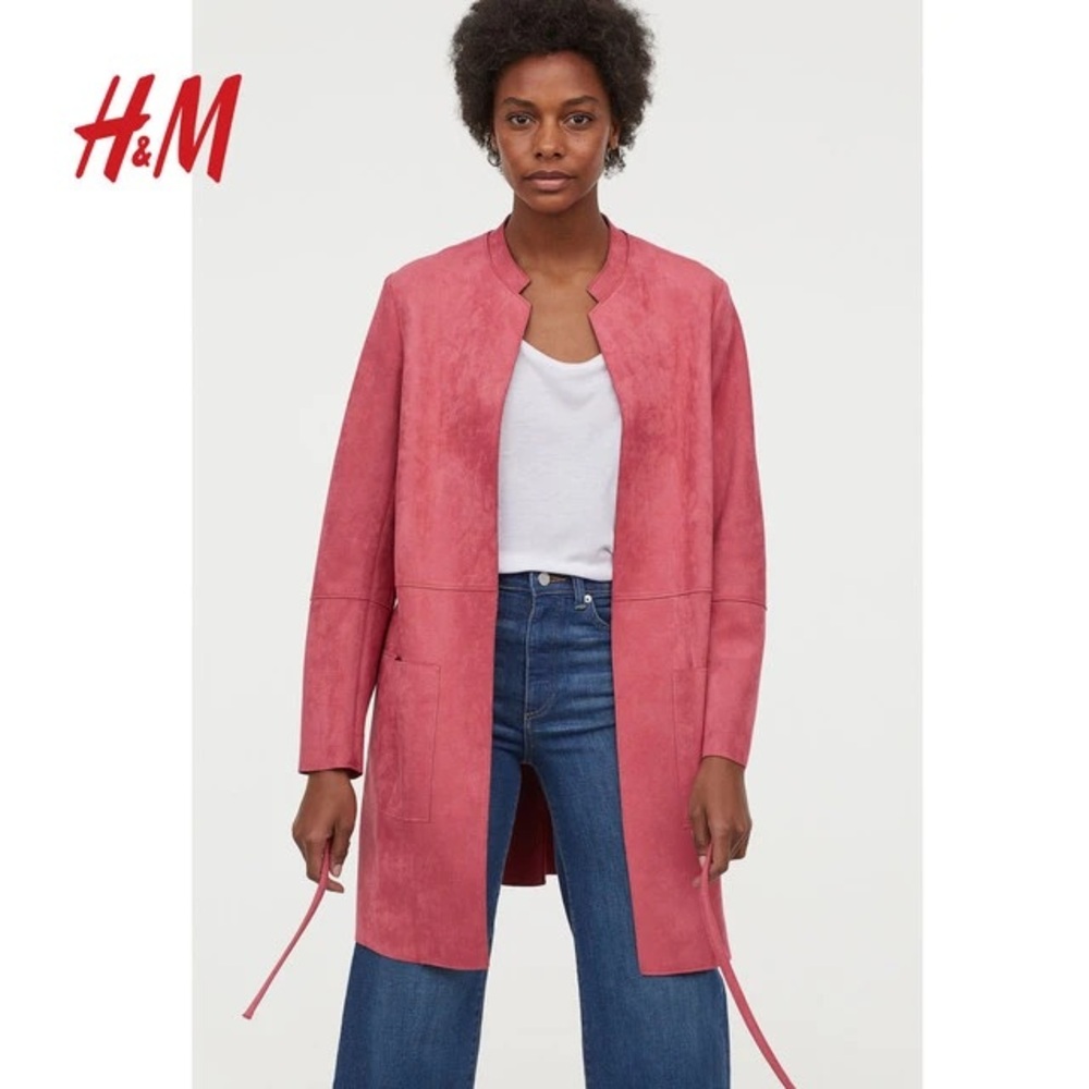 H&M Faux Suede Coat - Size 2
